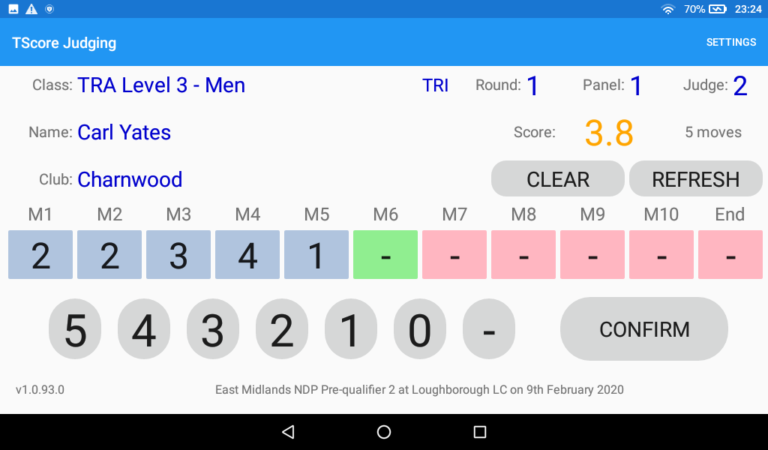 TScore® – Trampoline and Gymnastics Scoring